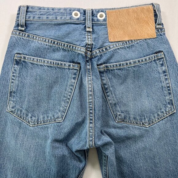 Rag & Bone Trompe L'Oeil Selvedge Cuff Grommet Jeans Size 24 - Picture 13 of 15